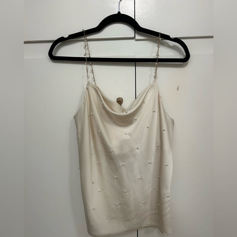 Pearl Detail Cami Top